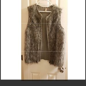 Faux fur vest